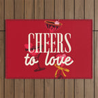 Cheers to Love Outdoor Rug Gallery Image 1