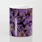 Tie Dye Moon and Stars Print in Purple Coffee Mug Gallery Image 4