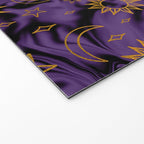 Tie Dye Moon and Stars Print in Purple Welcome Mat Gallery Image 2
