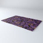 Tie Dye Moon and Stars Print in Purple Rug Gallery Image 3