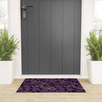 Tie Dye Moon and Stars Print in Purple Welcome Mat Gallery Image 3
