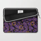 Tie Dye Moon and Stars Print in Purple Laptop Sleeve Gallery Image 2