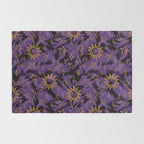 Tie Dye Moon and Stars Print in Purple Rug Gallery Image 2