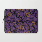 Tie Dye Moon and Stars Print in Purple Laptop Sleeve Gallery Image 1