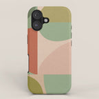 autumn mid century abstract iPhone Case Gallery Image 1
