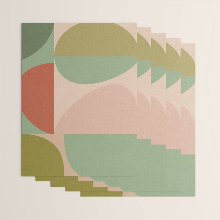 autumn mid century abstract Wrapping Paper Gallery Image 3