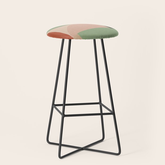 autumn mid century abstract Stool Gallery Image 1