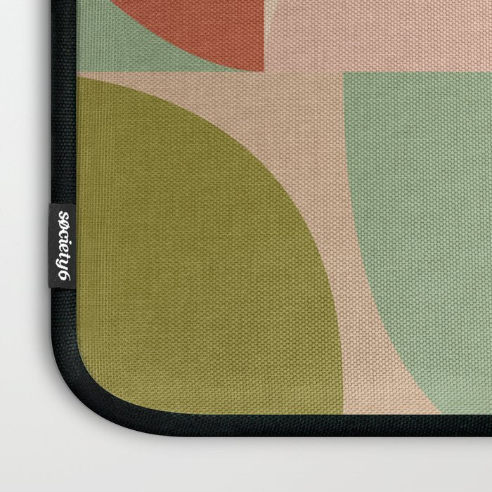 autumn mid century abstract Laptop Sleeve Gallery Image 3