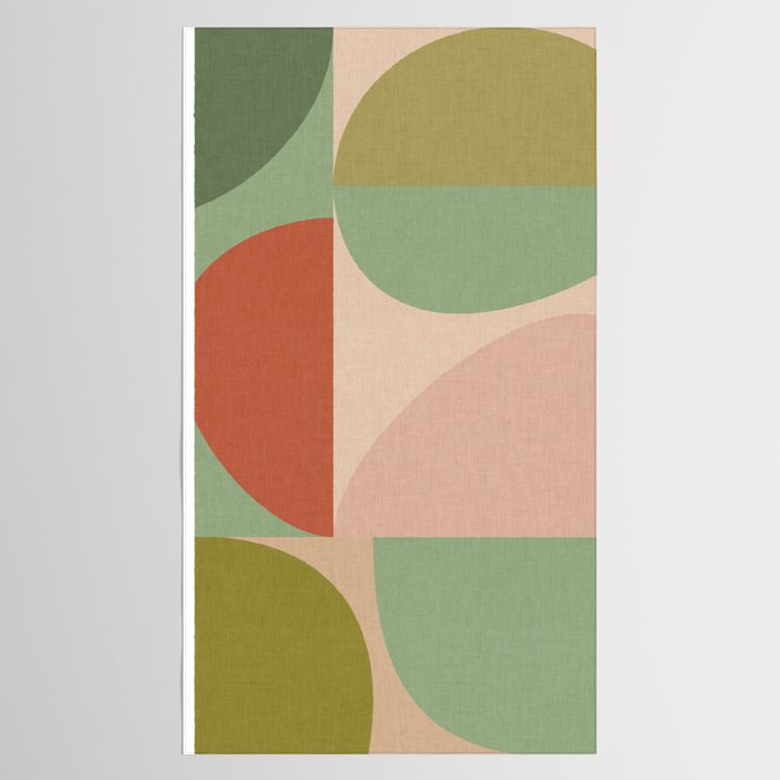autumn mid century abstract Tablecloth Gallery Image 2