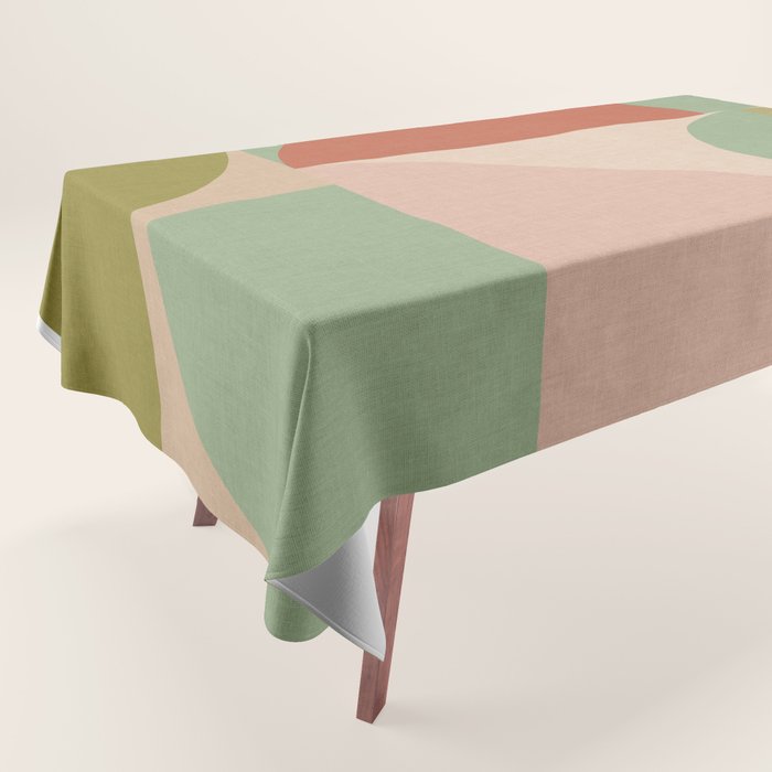 autumn mid century abstract Tablecloth Gallery Image 1