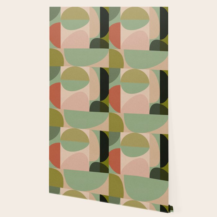 autumn mid century abstract Wallpaper Gallery Image 2