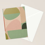 autumn mid century abstract Stationery Card Gallery Image 2