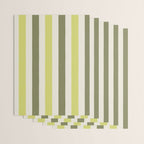 Textured Striped Pattern in Olive and Yellow Wrapping Paper Gallery Image 3