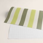 Textured Striped Pattern in Olive and Yellow Wrapping Paper Gallery Image 2