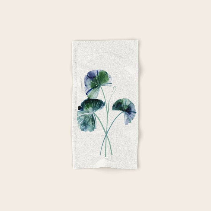 Water lily leaves Bath Towel Gallery Image 1