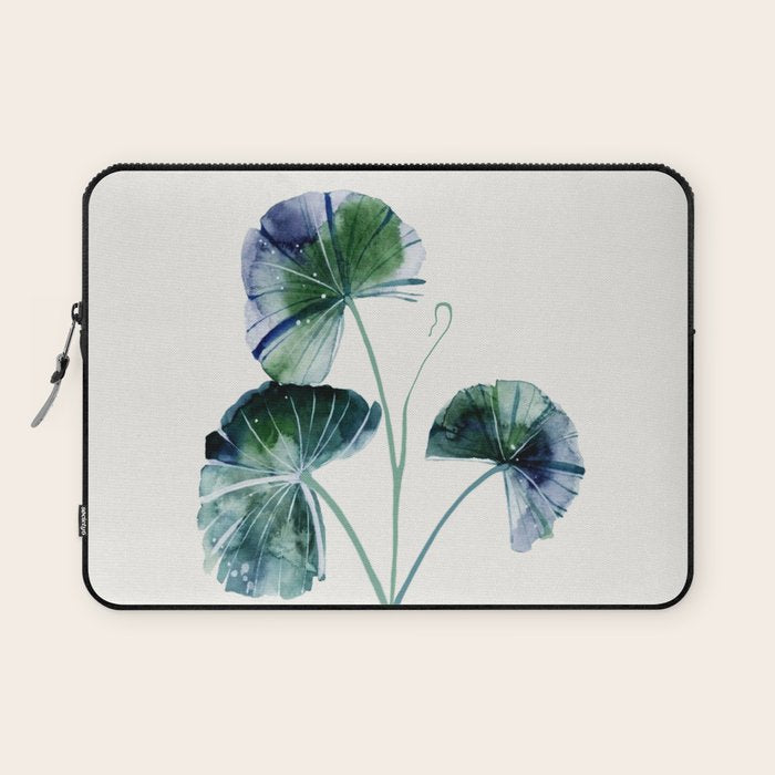 Water lily leaves Laptop Sleeve Gallery Image 1