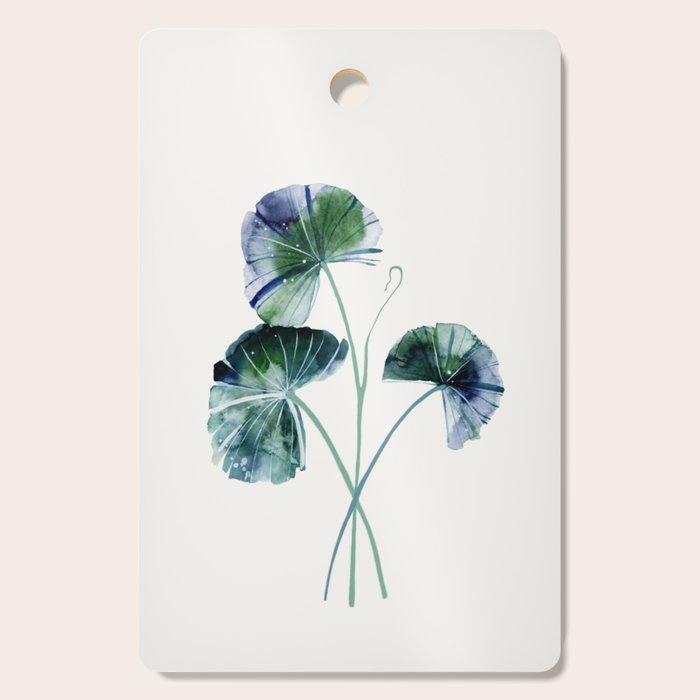 Water lily leaves Cutting Board Gallery Image 1