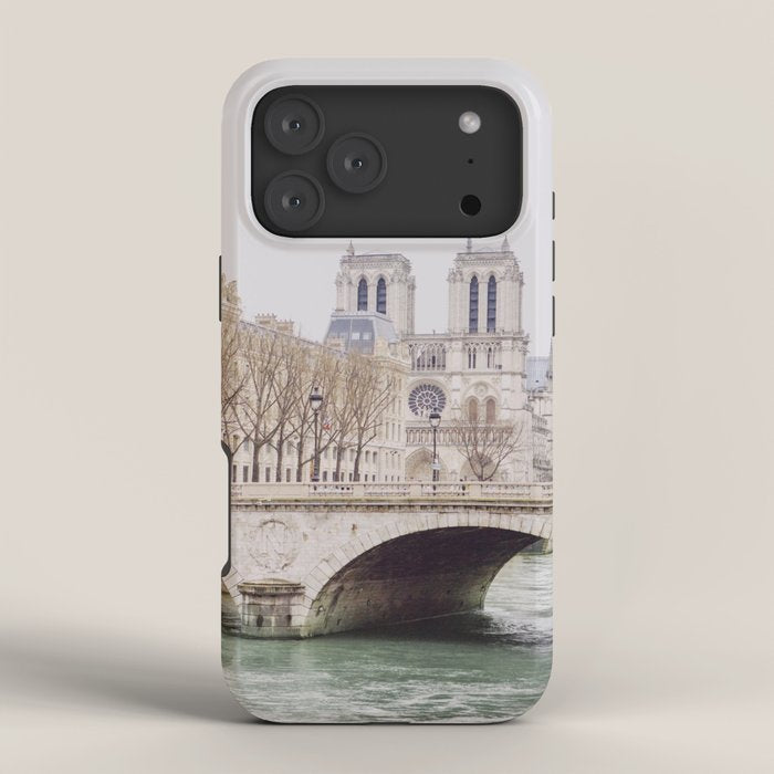 Notre Dame Cathedral on the Seine - Travel Photography, Paris  iPhone Case Gallery Image 4