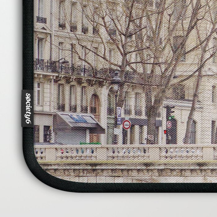 Notre Dame Cathedral on the Seine - Travel Photography, Paris  Laptop Sleeve Gallery Image 3