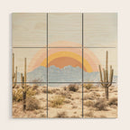 Arizona Sun rise Wood Wall Art Gallery Image 1