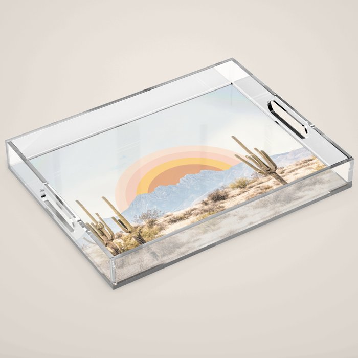 Arizona Sun rise Acrylic Tray Gallery Image 1