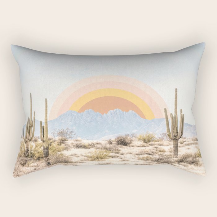 Arizona Sun rise Rectangular Pillow Gallery Image 1