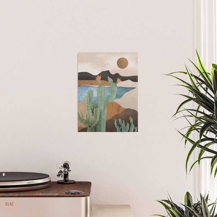 Cactus Landscape 2 Poster Gallery Image 2