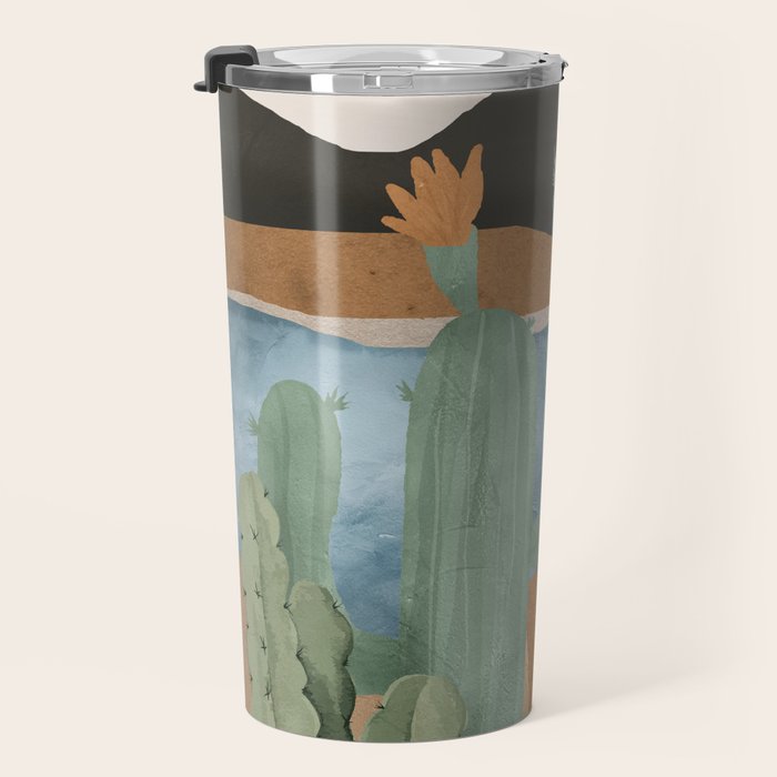 Cactus Landscape 2 Travel Mug Gallery Image 3