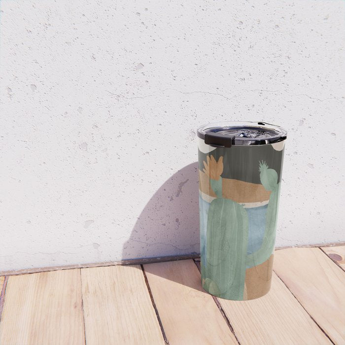 Cactus Landscape 2 Travel Mug Gallery Image 4