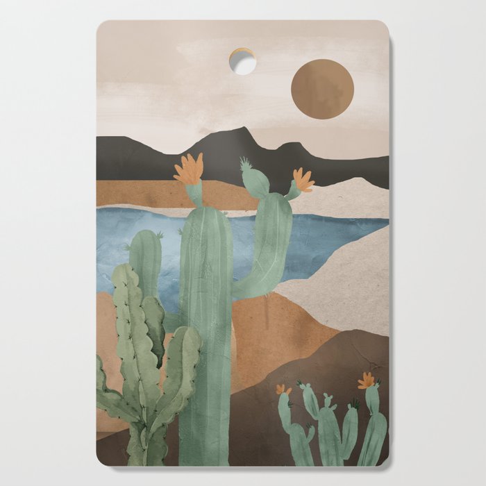 Cactus Landscape 2 Cutting Board Gallery Image 1