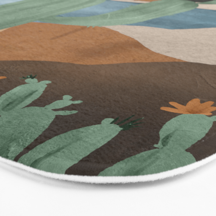 Cactus Landscape 2 Bath Mat Gallery Image 3