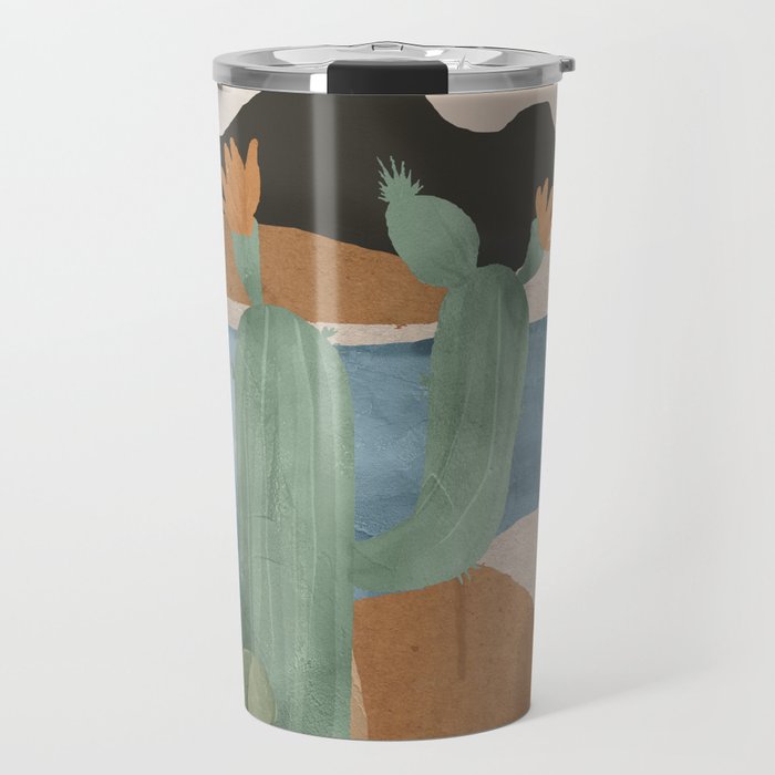 Cactus Landscape 2 Travel Mug Gallery Image 1
