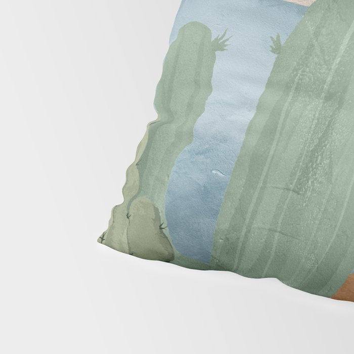 Cactus Landscape 2 Pillow Sham Gallery Image 4