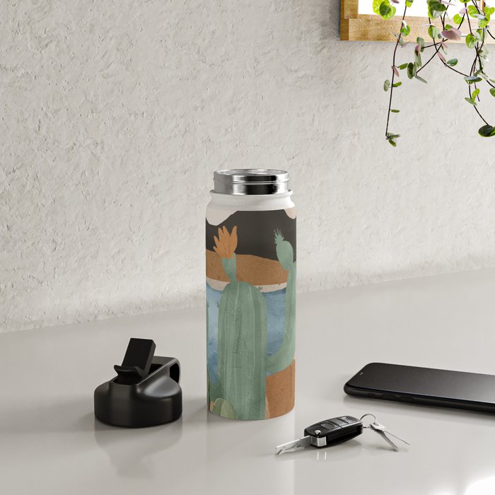 Cactus Landscape 2 Water Bottle Gallery Image 4