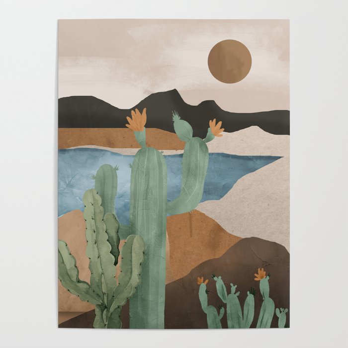 Cactus Landscape 2 Poster Gallery Image 4