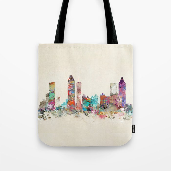 atlanta georgia skyline Tote Bag Gallery Image 1