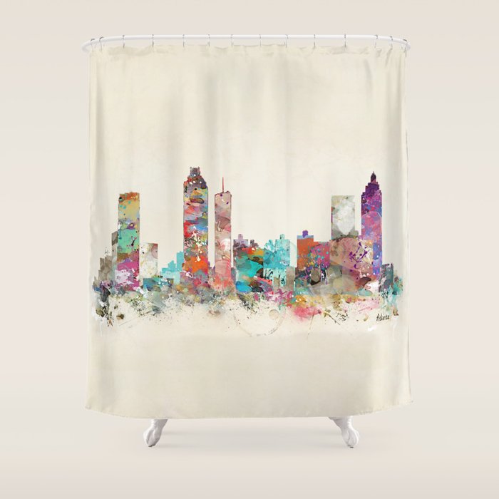 atlanta georgia skyline Shower Curtain Gallery Image 1