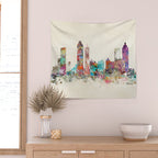 atlanta georgia skyline Wall Tapestry Gallery Image 2