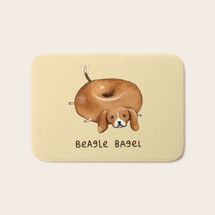 Beagle Bagel Bath Mat Gallery Image 1
