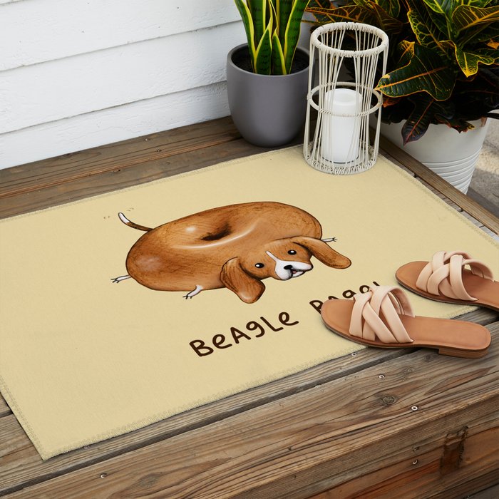 Beagle Bagel Outdoor Rug Gallery Image 2