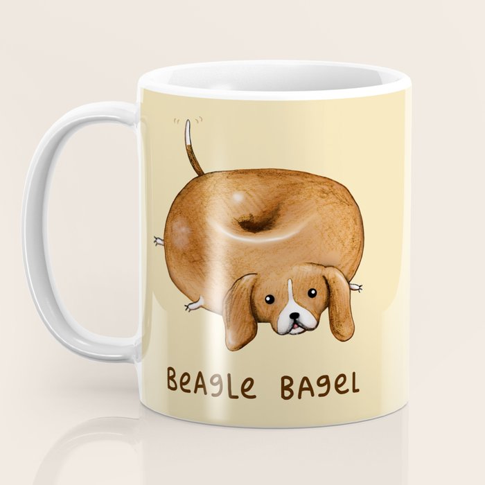 Beagle Bagel Coffee Mug Gallery Image 3