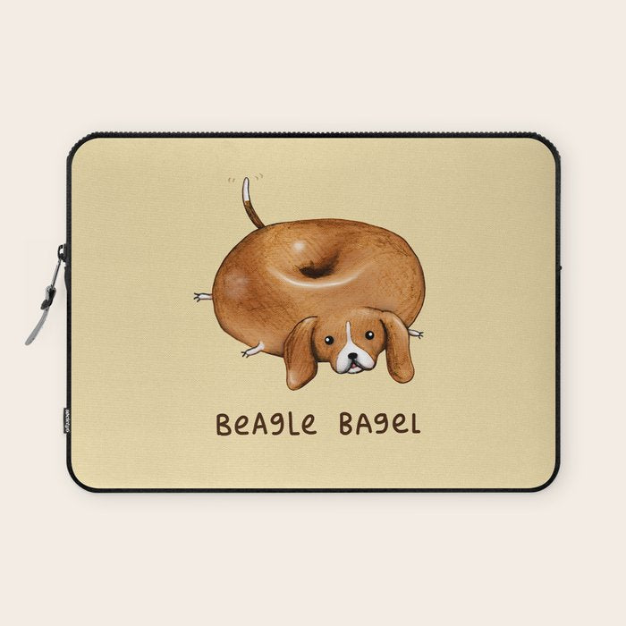 Beagle Bagel Laptop Sleeve Gallery Image 1