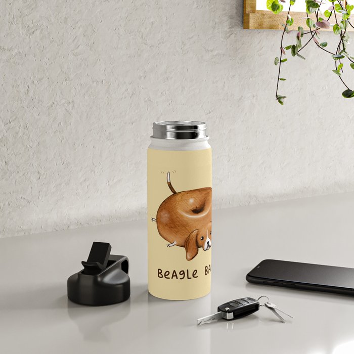 Beagle Bagel Water Bottle Gallery Image 4