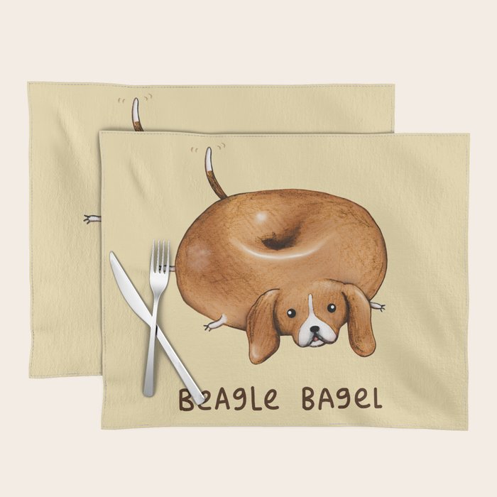Beagle Bagel Placemat Gallery Image 1