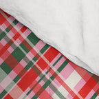 Pink Green and Red Christmas Tartan Plaid Pattern Comforter Gallery Image 4