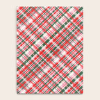 Pink Green and Red Christmas Tartan Plaid Pattern Notebook Gallery Image 4