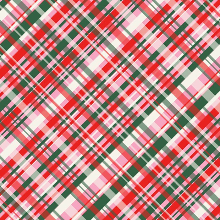 Pink Green and Red Christmas Tartan Plaid Pattern Coffee Mug Gallery Image 2