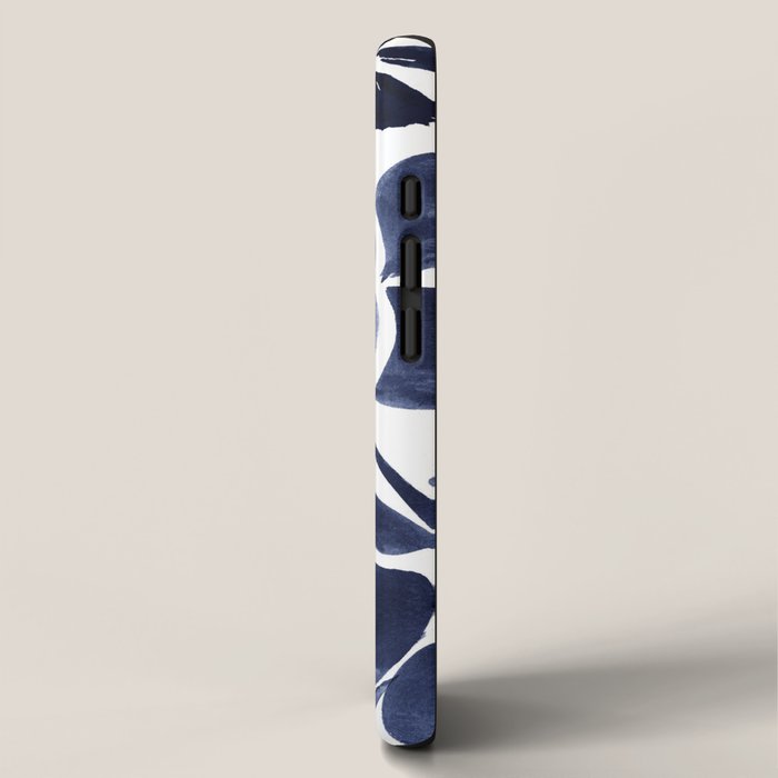 Navy Floral iPhone Case Gallery Image 2