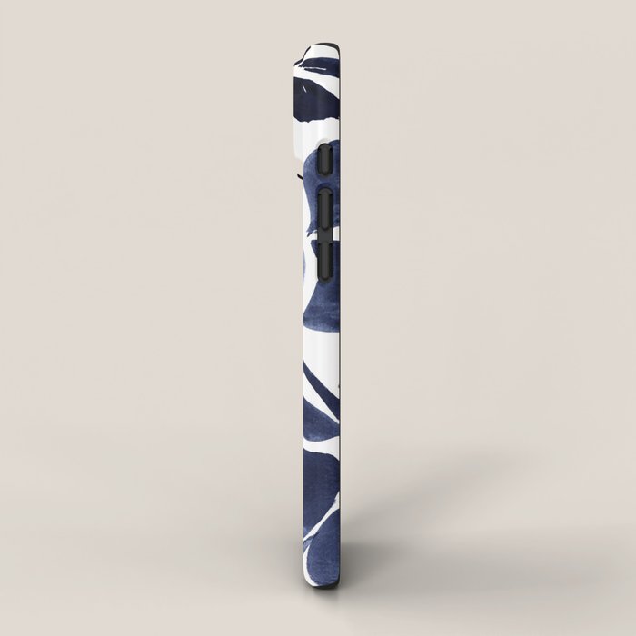 Navy Floral iPhone Case Gallery Image 2