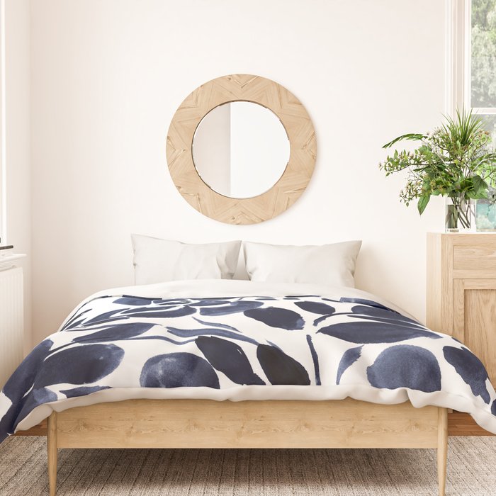 Navy Floral Duvet Cover Gallery Image 3